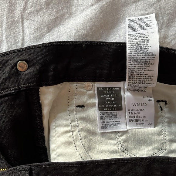 Levi's Bootcut Black Jeans - Picture 3 of 3